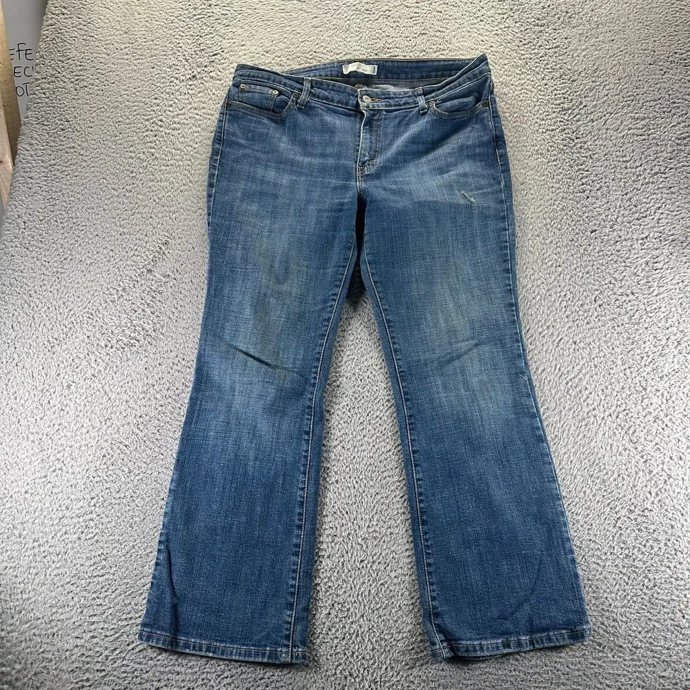 Levi's 515 Jeans‎ Womens 36x30 Blue Cotton Denim Bootcut Workwear Faded Travel